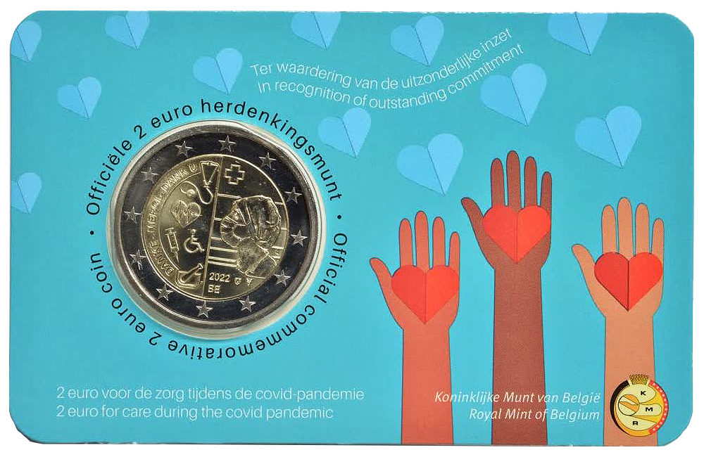 2 euros conmemorativa En reconocimiento al Sector Sanitario por su atención durante la Pandemia de Covid